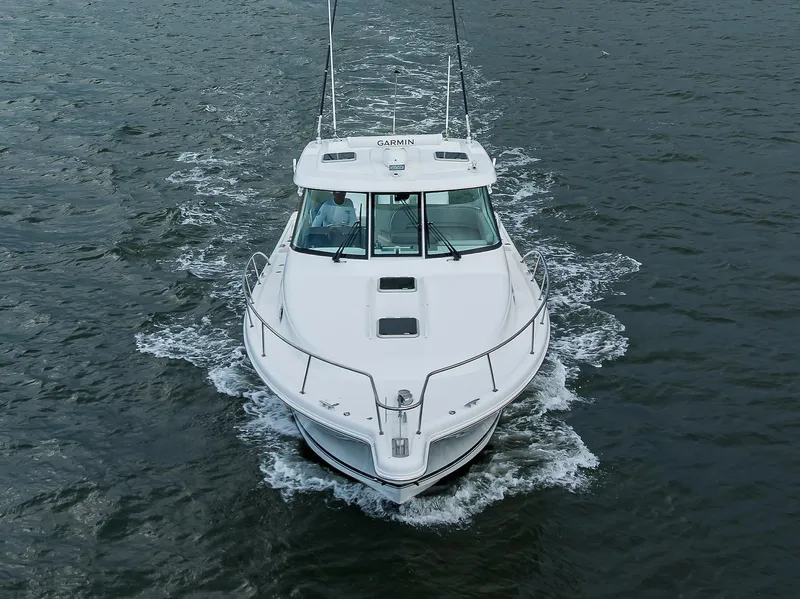 Slide: The Image of Pursuit 38 OUTTA HERE - Bow Aerial Profile - 43