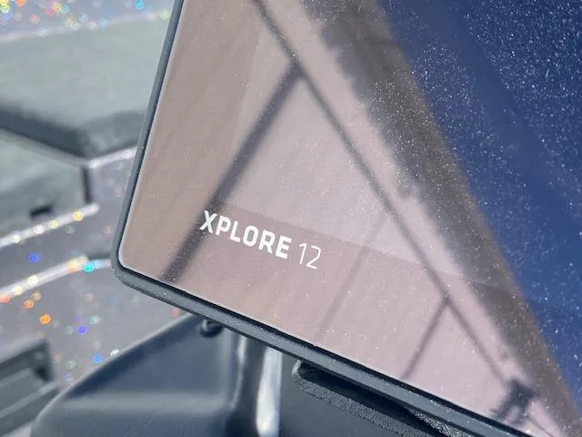 Slide: The Image of Close-up of Xplore 12 display on 2025 Skeeter ZXR21 boat. - 11