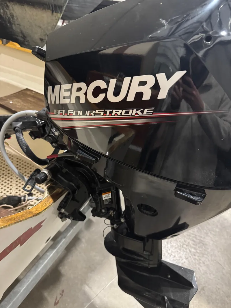 Slide: The Image of Mercury EFI FourStroke engine on 1988 Stur-Dee Amesbury Dory 14' boat. - 12