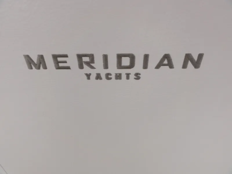 Slide: The Image of Meridian Yachts logo on a 2009 Meridian 441 Sedan. - 40