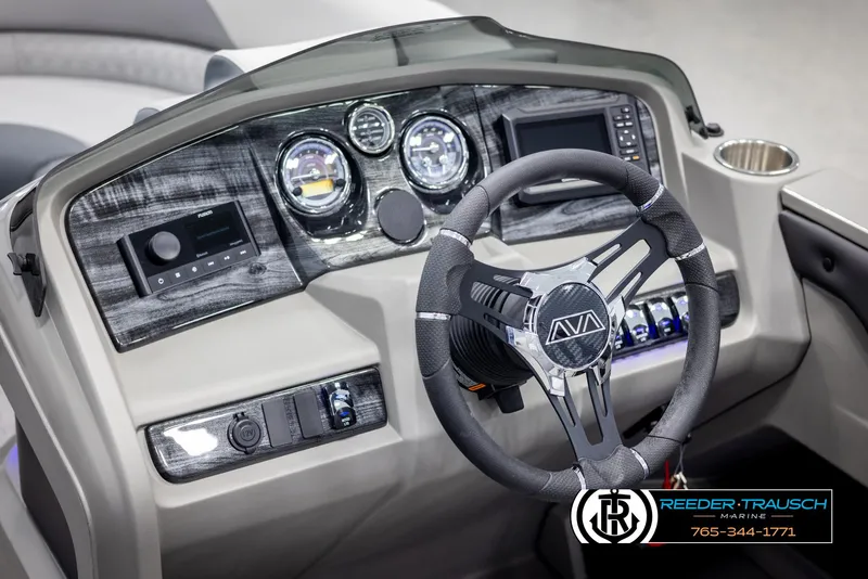 Slide: The Image of 2025 Avalon LSZ Vrl dashboard with modern steering wheel and control panel. - 29