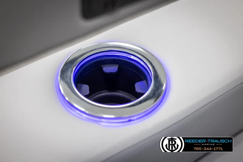 Slide: The Image of Illuminated cup holder in 2025 Avalon LSZ Vrl boat by Reeder-Trausch Marine. - 40