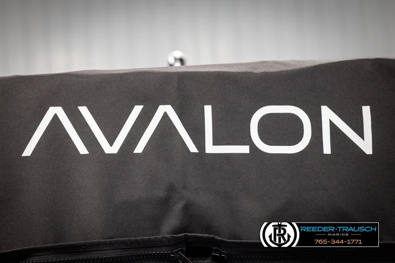 Slide: The Image of Avalon LSZ Vrl 2025 logo on a black surface with dealership branding. - 45