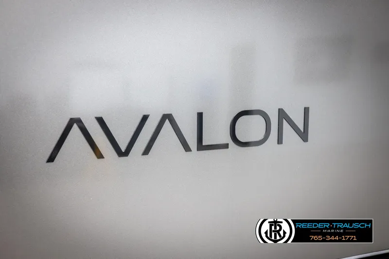 Slide: The Image of 2025 Avalon LSZ Vrl logo with Reeder-Trausch Marine branding. - 48
