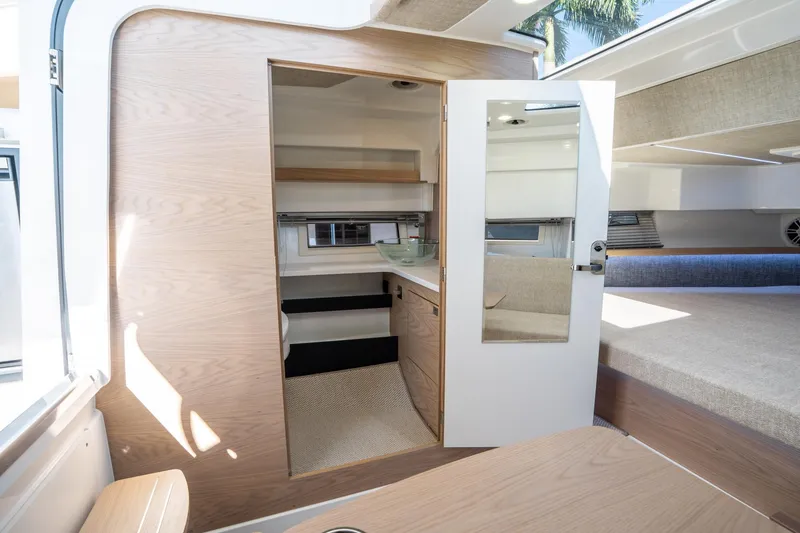 Slide: The Image of Interior of 2025 Quarken 35 Sport Tourer, featuring modern design and comfortable seating. - 38