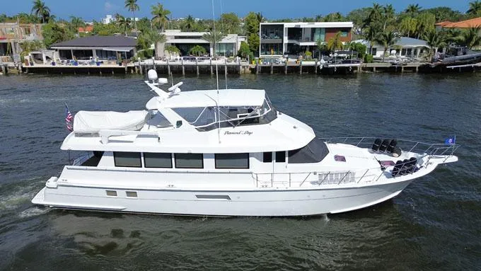 Slide: The Image of DIAMOND DAYS, 74' Hatteras 1998 - 0