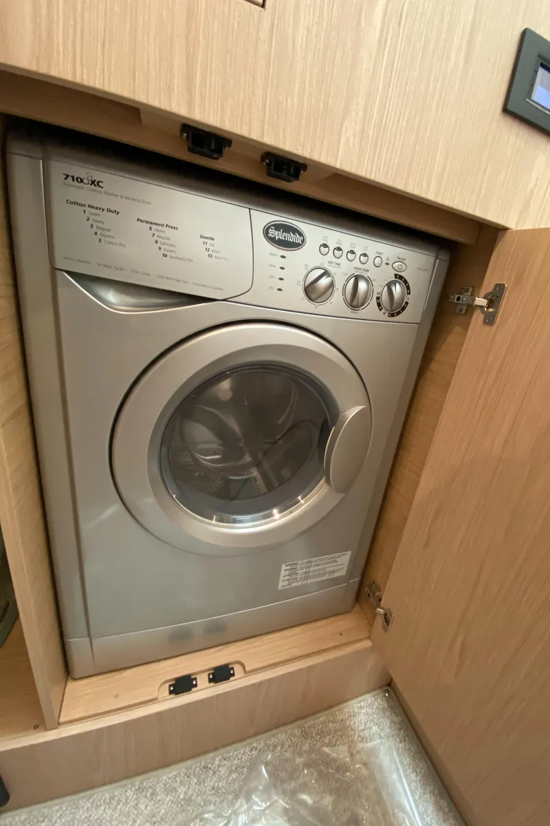 Slide: The Image of Washing machine inside Beneteau Gran Turismo 50 Sportfly yacht, 2020 model. - 28