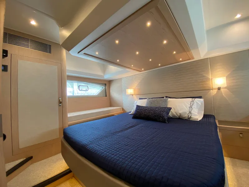 Slide: The Image of Luxurious cabin interior of 2020 Beneteau Gran Turismo 50 Sportfly yacht. - 31