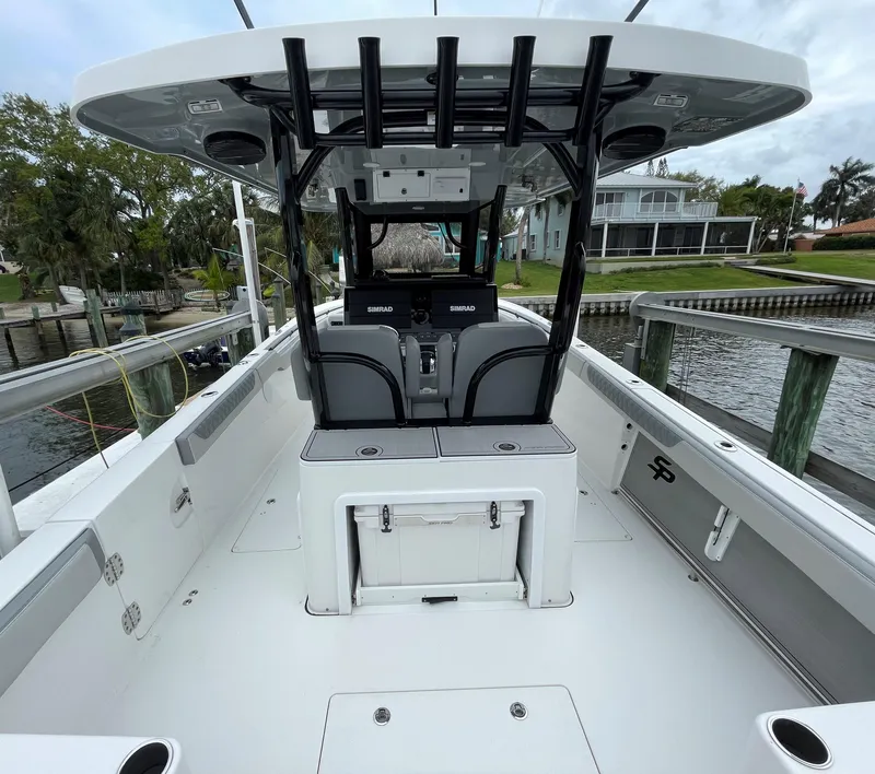 Slide: The Image of Sea Pro 320 DLX Dealer Demo- Cockpit Storage - 14