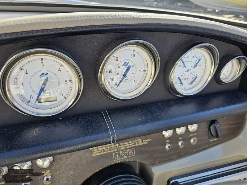 Slide: The Image of Dashboard of 2007 Four Winns 210 Horizon boat with gauges and controls. - 45