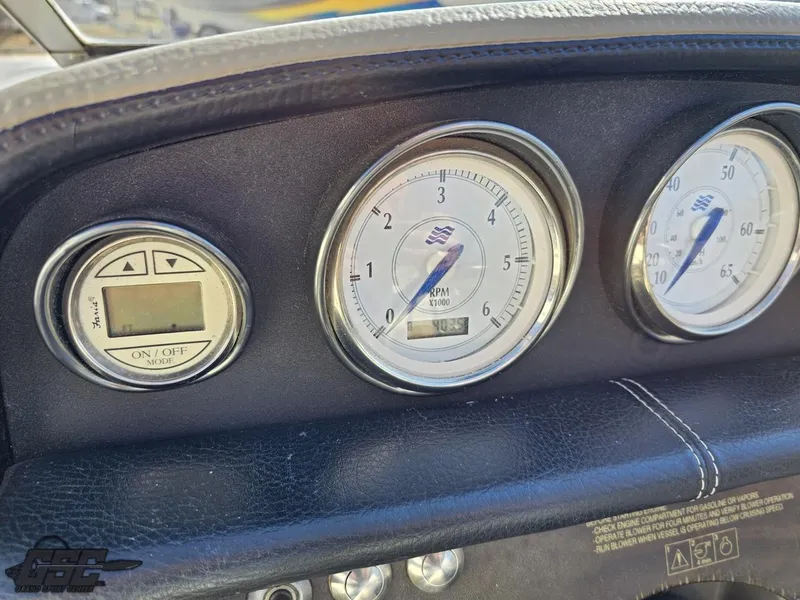 Slide: The Image of Dashboard of 2007 Four Winns 210 Horizon boat with gauges and controls. - 46