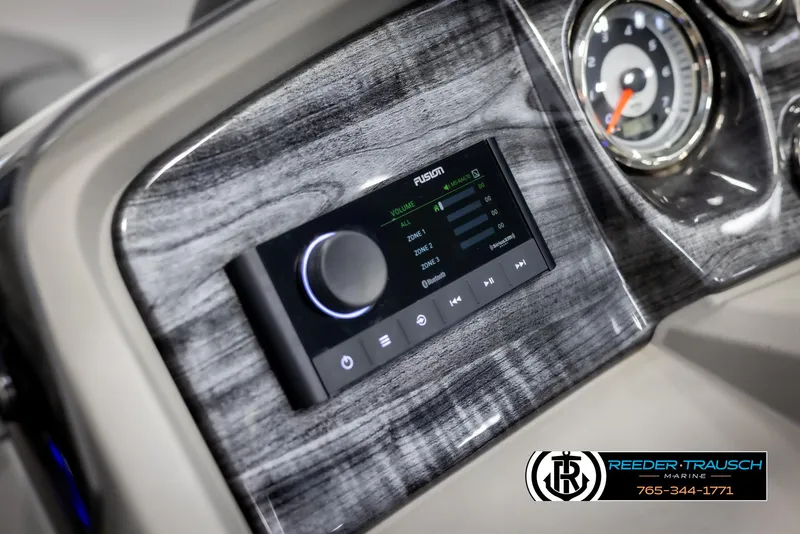 Slide: The Image of Dashboard of 2022 Avalon 2285 LSZ CRB with Fusion audio system. - 30