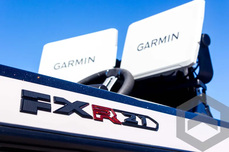 Slide: The Image of 2025 Skeeter FXR 21 Limited boat with Garmin electronics, close-up view. - 18