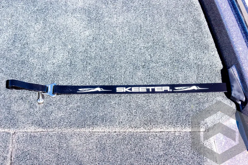 Slide: The Image of 2025 Skeeter FXR 21 Limited boat deck with branded strap. - 33