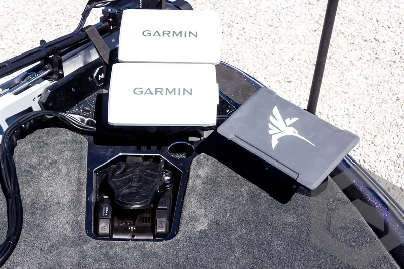 Slide: The Image of 2025 Skeeter FXR 21 Limited boat dashboard with Garmin electronics. - 35