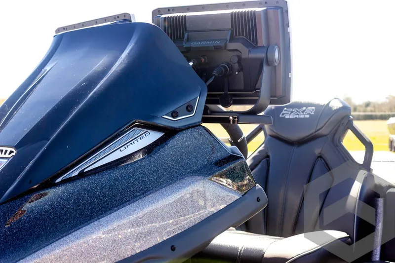 Slide: The Image of 2025 Skeeter FXR 21 Limited boat console with advanced navigation system. - 36