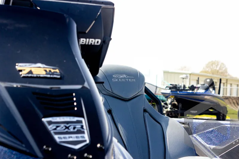 Slide: The Image of 2023 Skeeter ZXR 20 boat interior with branded seating and equipment. - 18