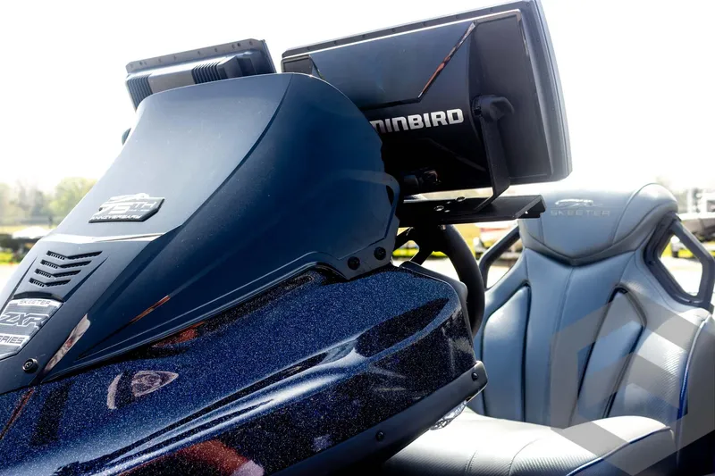 Slide: The Image of 2023 Skeeter ZXR 20 boat interior with advanced navigation system. - 28