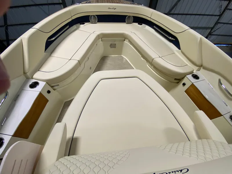 Slide: The Image of Open storage compartment on 2026 Chris-Craft Catalina 28 boat. - 16