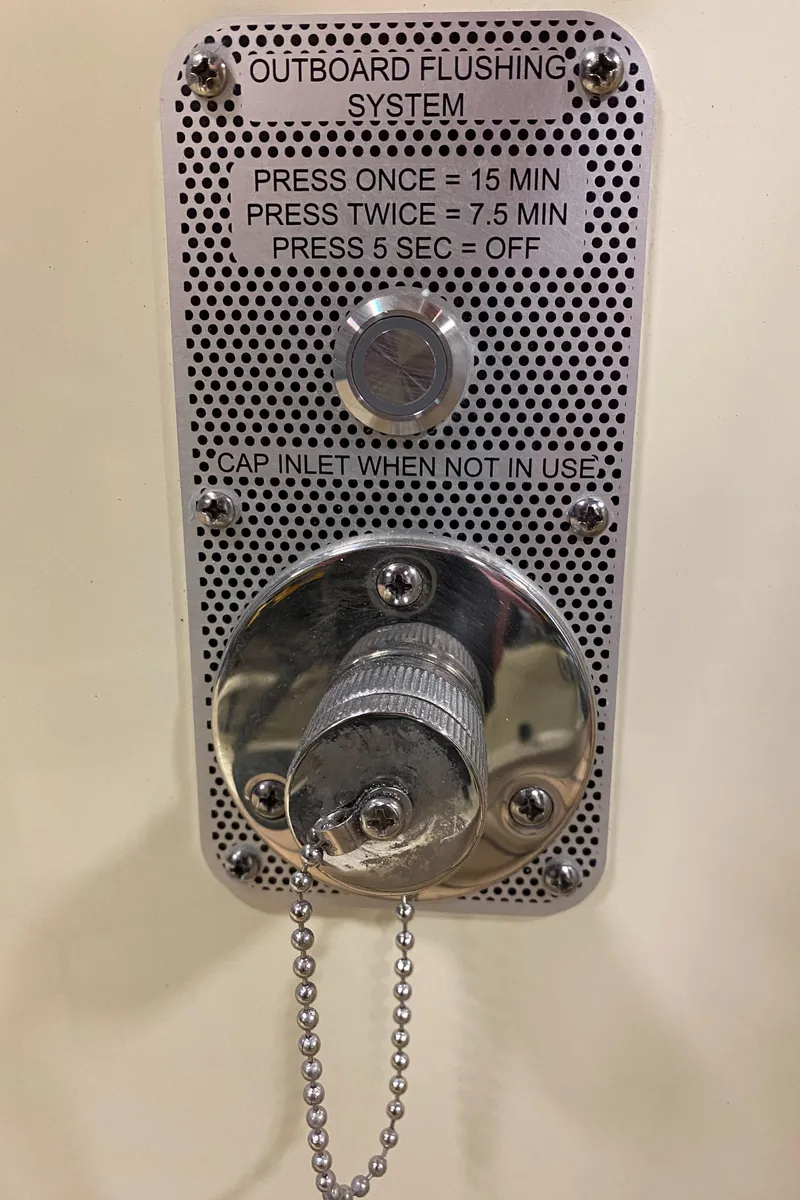 Slide: The Image of Electrical panel of 2026 Chris-Craft Catalina 28 boat, featuring switches and controls. - 25