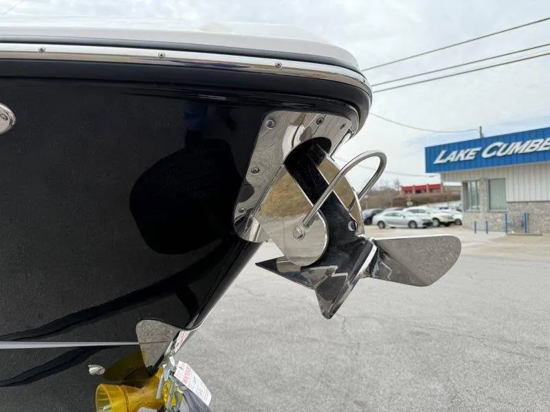 Slide: The Image of 2022 Chaparral 287 SSX boat propeller detail at Lake Cumberland dealership. - 21