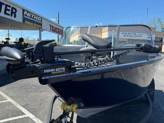 Slide: The Image of 2025 Tracker Pro Guide V-175 Combo boat with Minn Kota PowerDrive motor. - 7
