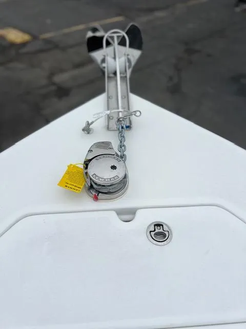 Slide: The Image of Bow of 2025 Sea Pro 240 Dual Console boat with anchor and winch. - 30