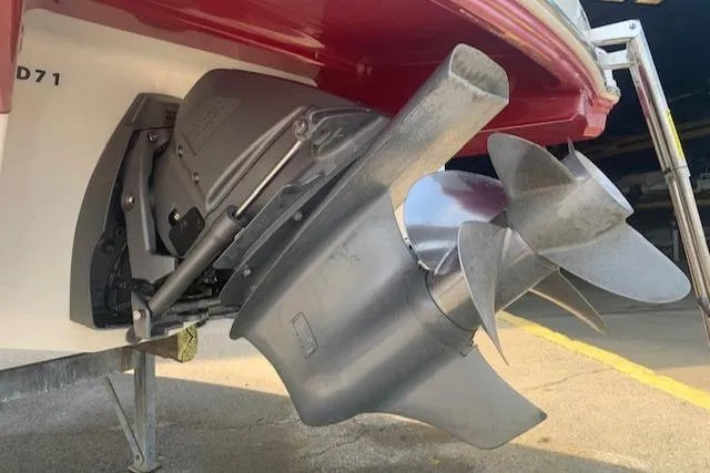 Slide: The Image of Close-up of 2010 Chaparral Sunesta 224 boat propeller and stern drive. - 9