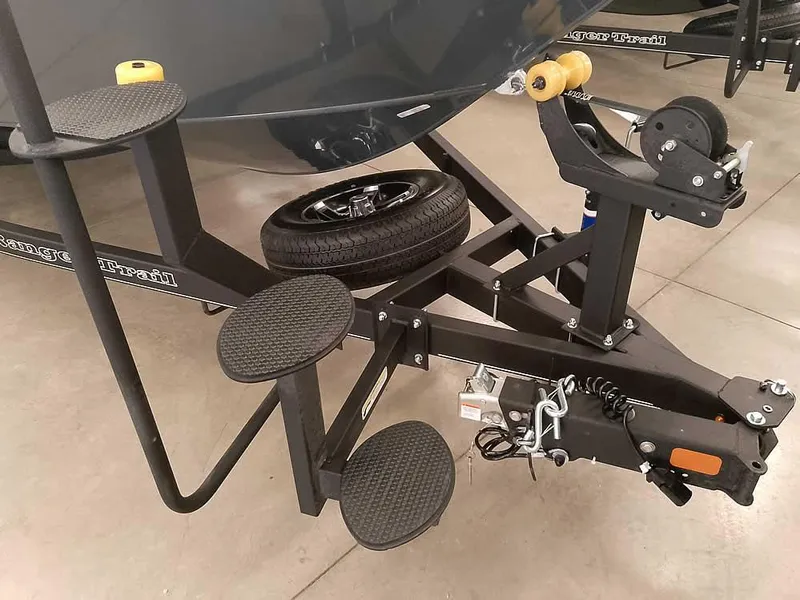 Slide: The Image of 2025 Ranger VX1988 WT boat trailer with steps and winch system. - 3