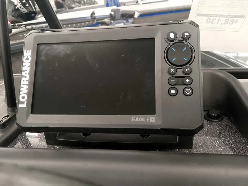 Slide: The Image of Lowrance Eagle 7 fish finder on Ranger VX1988 WT, 2025 model. - 34