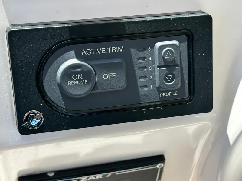 Slide: The Image of Active trim control panel on 2022 Zar Formenti 95 SL boat. - 7