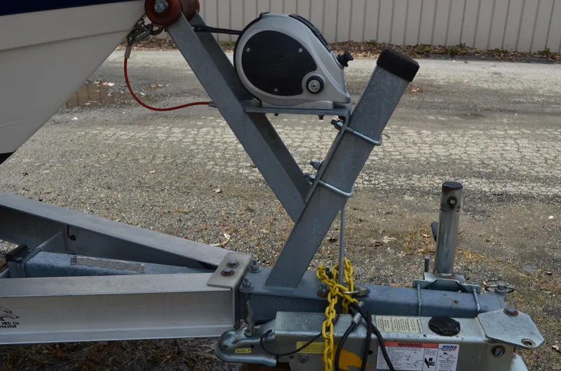 Slide: The Image of Trailer hitch and winch system for 2018 Robalo R200 Center Console boat. - 49