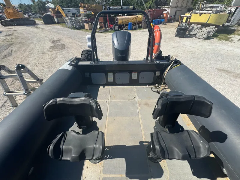 Slide: The Image of 2020 Sea Legs Hydrasol Amphibious RIB 30 with dual seats and rugged design. - 40