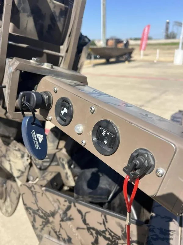 Slide: The Image of Control panel of a 2019 Pro-Line BTX 1848 with switches and key fob. - 14