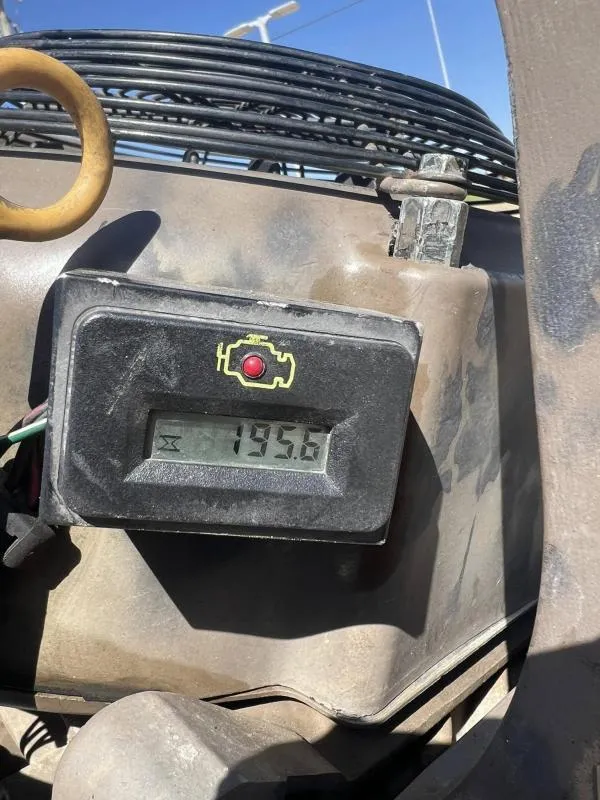 Slide: The Image of Digital display on Pro-Line BTX 1848 engine, showing 195.6 reading. - 16