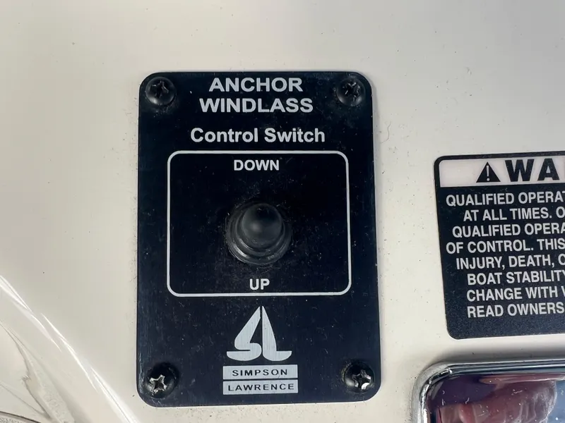 Slide: The Image of Anchor windlass control switch on 2004 Bayliner 288 Ciara Classic Command Bridge. - 36