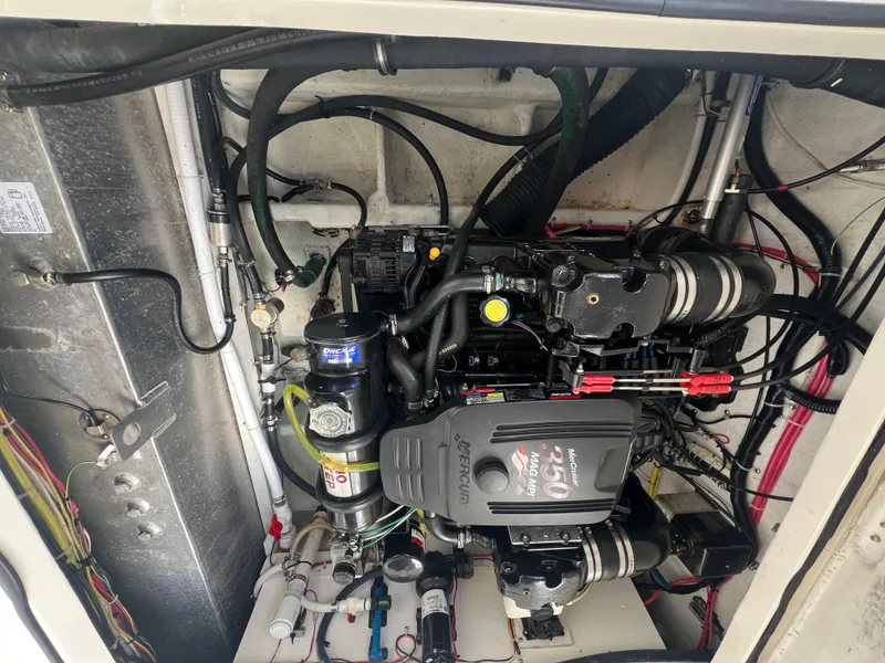 Slide: The Image of Engine compartment of a 2004 Bayliner 288 Ciara Classic Command Bridge boat. - 43