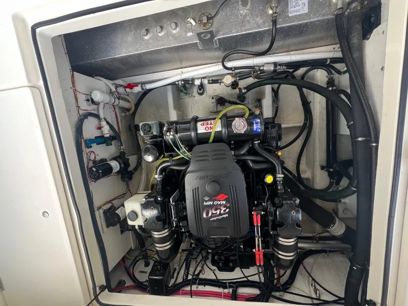 Slide: The Image of Engine compartment of a 2004 Bayliner 288 Ciara Classic Command Bridge boat. - 45