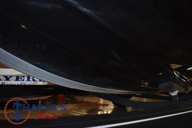 Slide: The Image of 2016 Stratos 176 VLO™ boat hull underside, displayed at Thayer's Marine. - 41