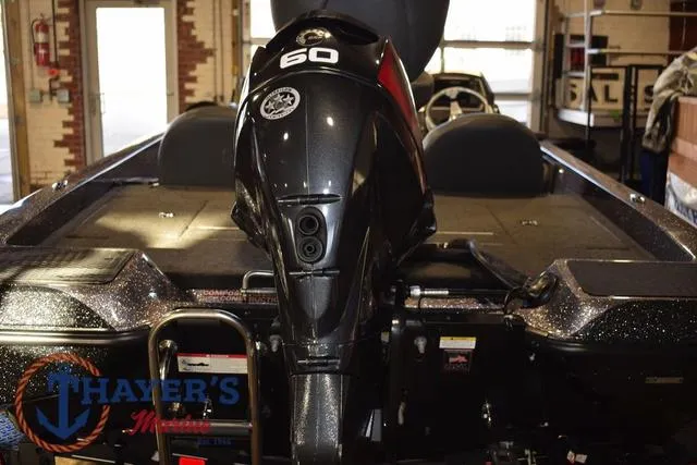 Slide: The Image of 2016 Stratos 176 VLO™ boat with 60 HP engine at Thayer's Marine showroom. - 8