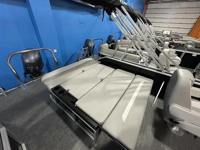 Slide: The Image of 2025 Godfrey Pontoons Xperience 2286 SFLX with adjustable seating and modern design. - 14