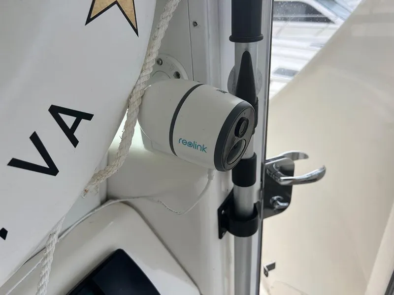 Slide: The Image of Reolink camera installed on 2003 Sea Ray 390 Motor Yacht for security. - 25