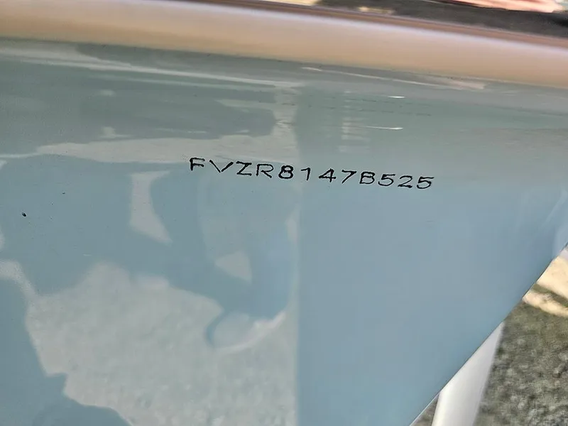 Slide: The Image of Hull identification number on 2025 Bulls Bay 2000 boat. - 16