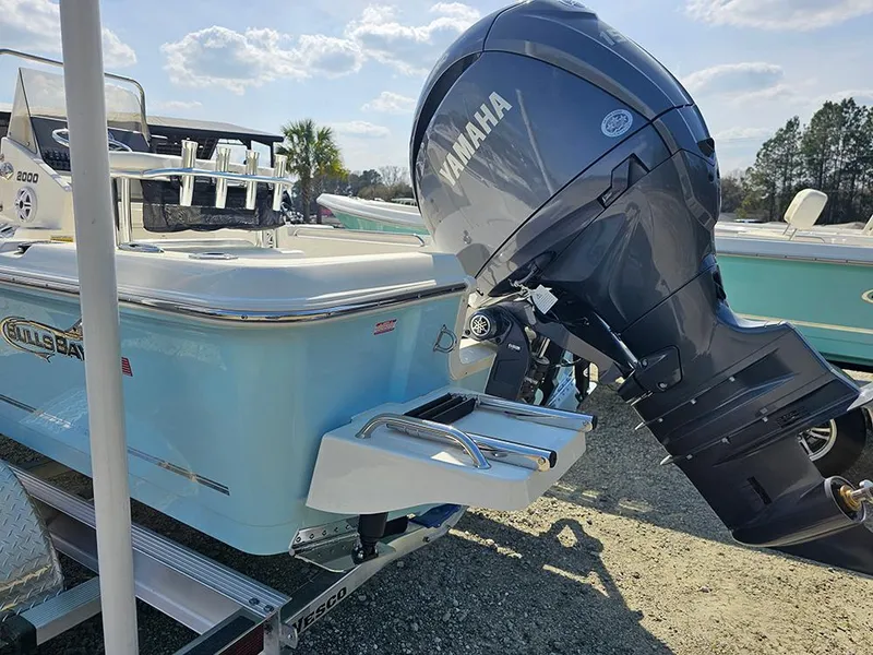 Slide: The Image of 2025 Bulls Bay 2000 boat with Yamaha outboard motor on a trailer. - 6