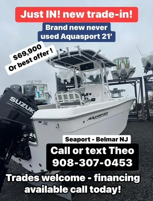 The Image of 2022 Aquasport 2100 Center Console boat for sale, $69,900, contact Theo at 908-307-0453. - 1