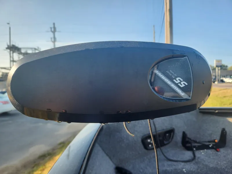 Slide: The Image of 2019 Tracker Pro V 175 Guide boat detail with mounted equipment. - 8