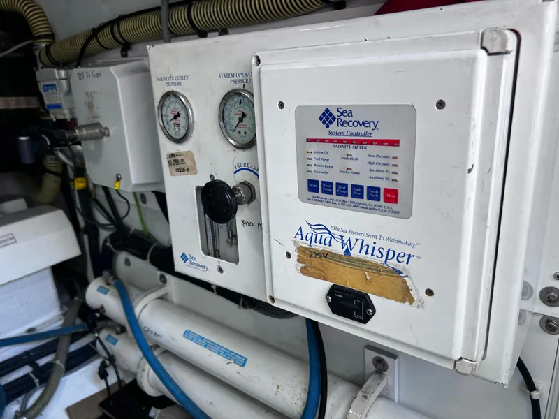 Slide: The Image of Sea Recovery Aqua Whisper system in 2006 Viking Princess 61 Flybridge yacht. - 36