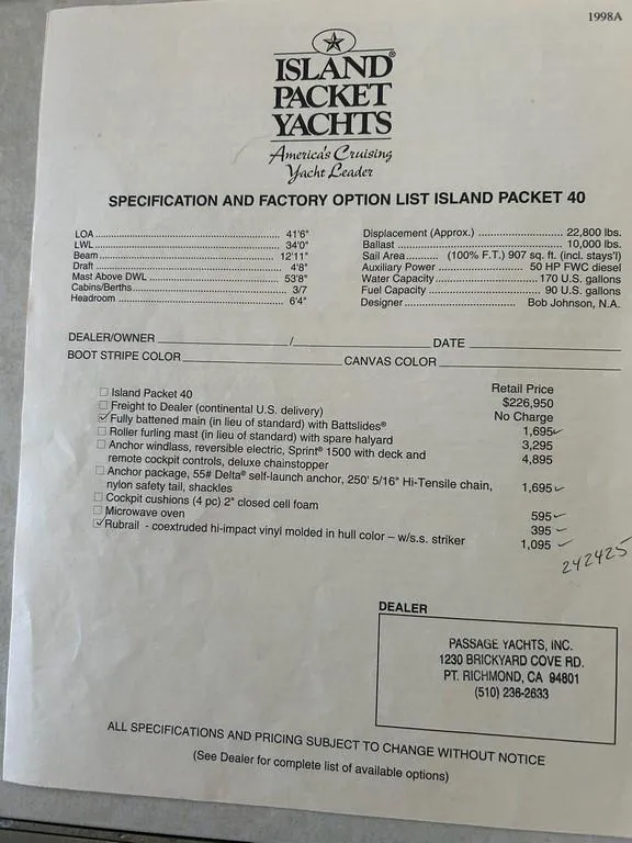 Slide: The Image of Island Packet 40 1998 - 110