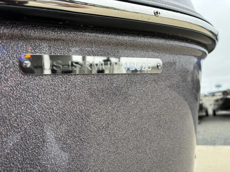 Slide: The Image of 2025 Moomba Max boat hull with identification number plate. - 25