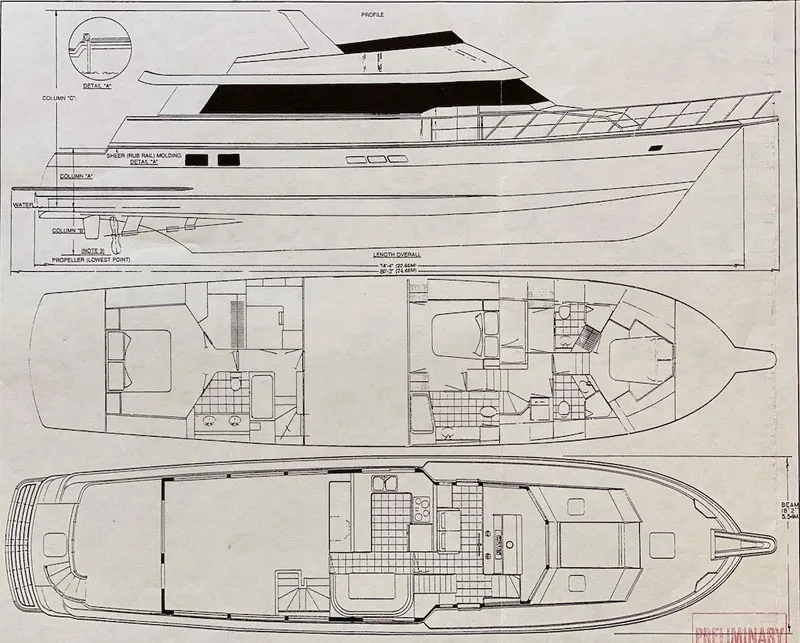 Slide: The Image of Hatteras 74 Sport Deck Motor Yacht 1998 - 72